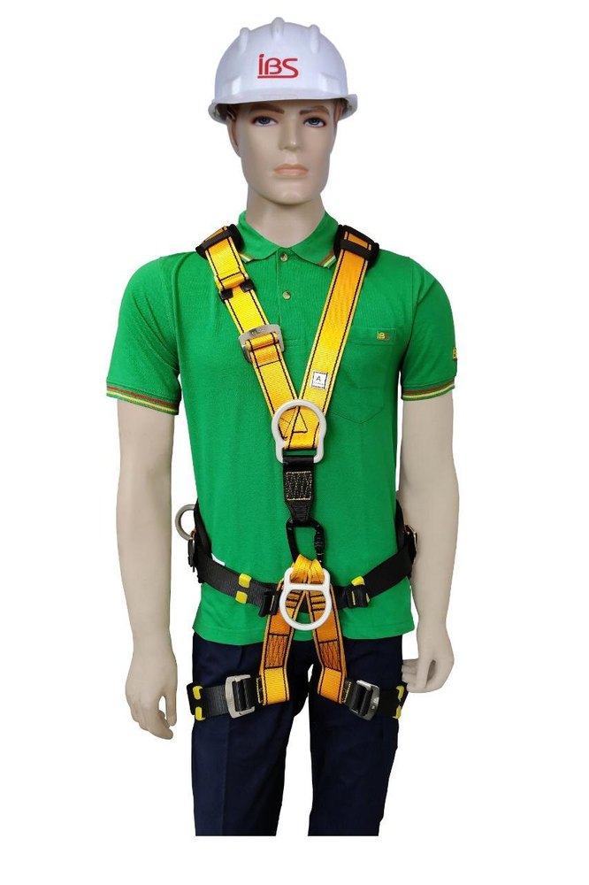 Polyester Yellow & Black IBS Full Body Sit Harnesses, For Facade Cleaning, Tower Cleaners, Model Name/Number: IBS10009