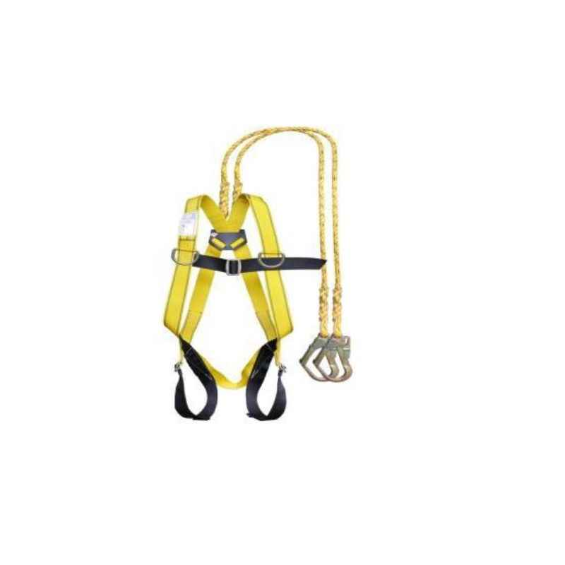 Nlylon & Rope Black Climbing Harness, For Industrial