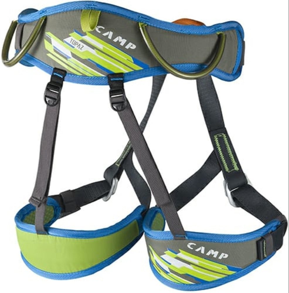Hand Grip Green Camp Topaz Climbing Harness, Size: Large