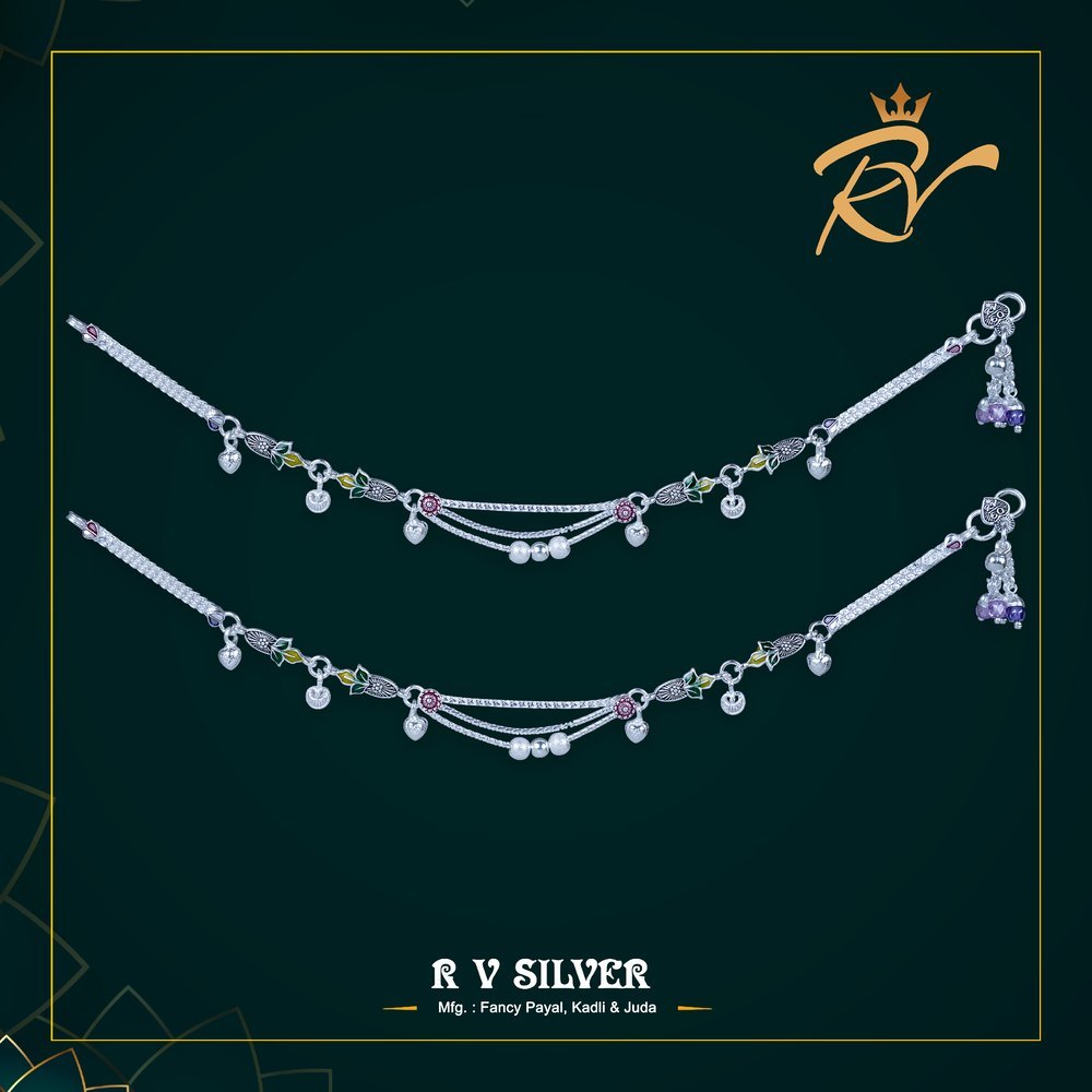 Round Fancy Silver Kamar Belts