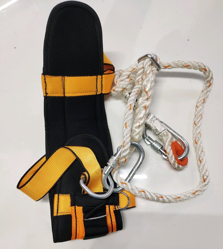 Polyester Yellow And Black Viraj Work Positioning Belt, Model Name/Number: Wpb 1002, Size: Universal