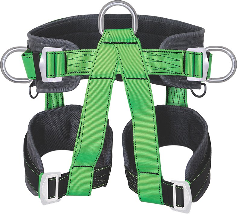 Green Half Body Sit Harness, For Fall Protection