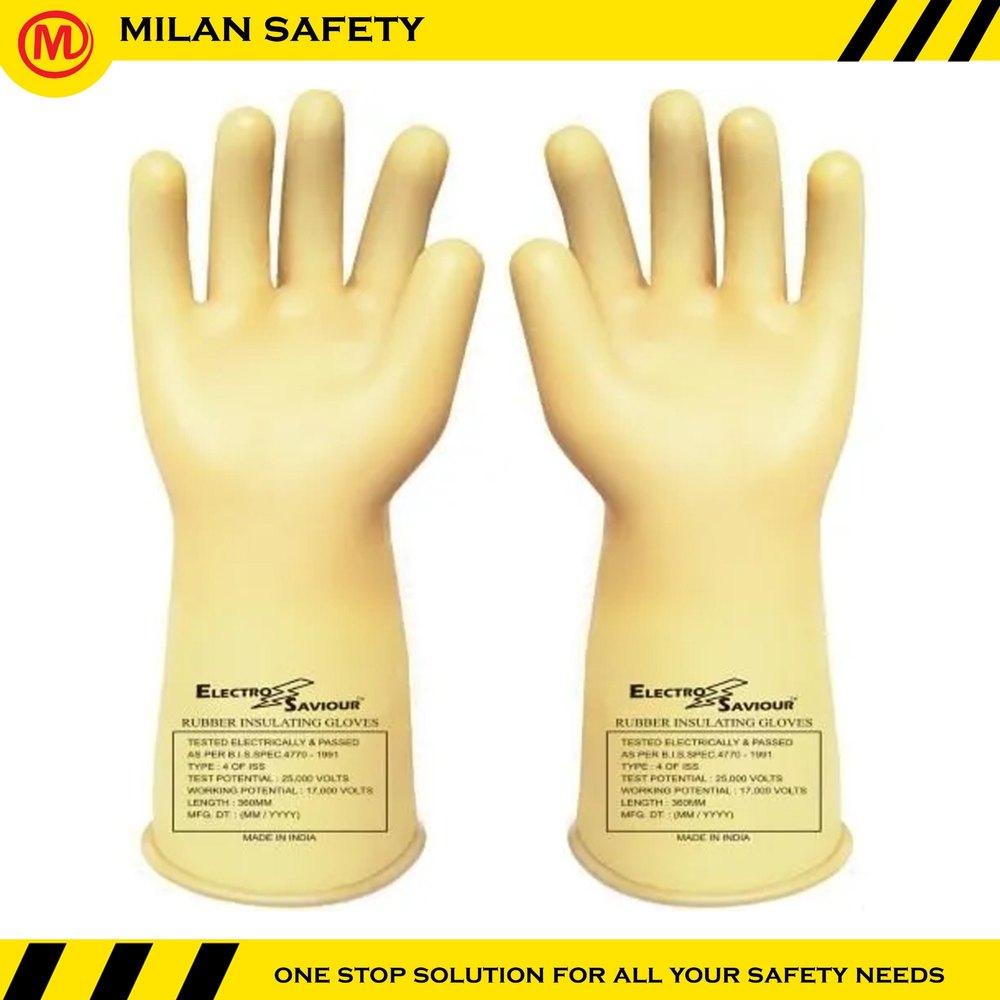 Jayco Yellow Electrical Hand Gloves, Model Name/Number: Js 115