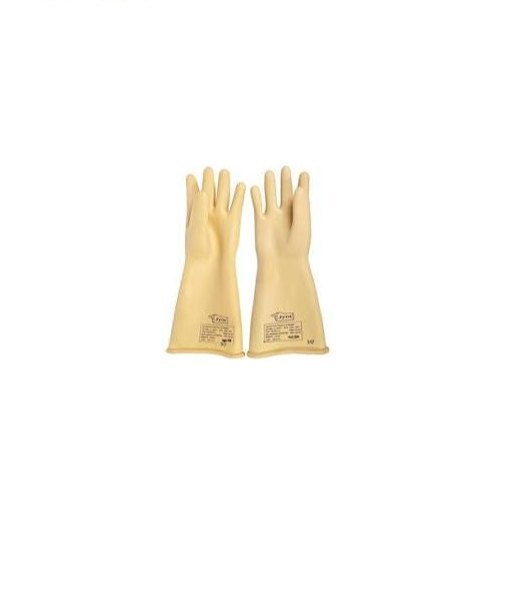 Plain Electrical Safety Rubber Hand Gloves
