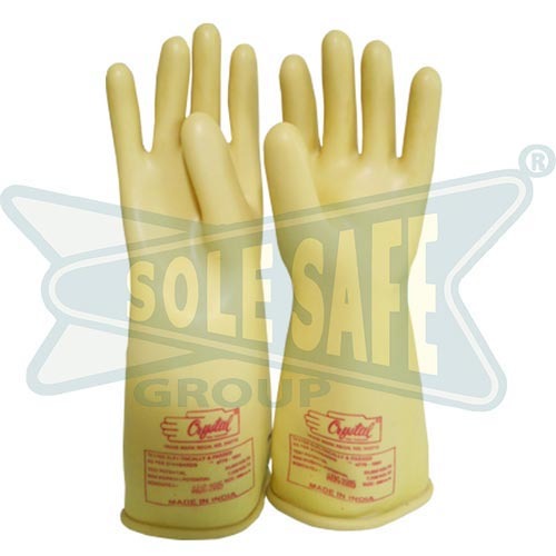 Unisex Large High Voltage Gloves, for Laboratories, Disposable: No