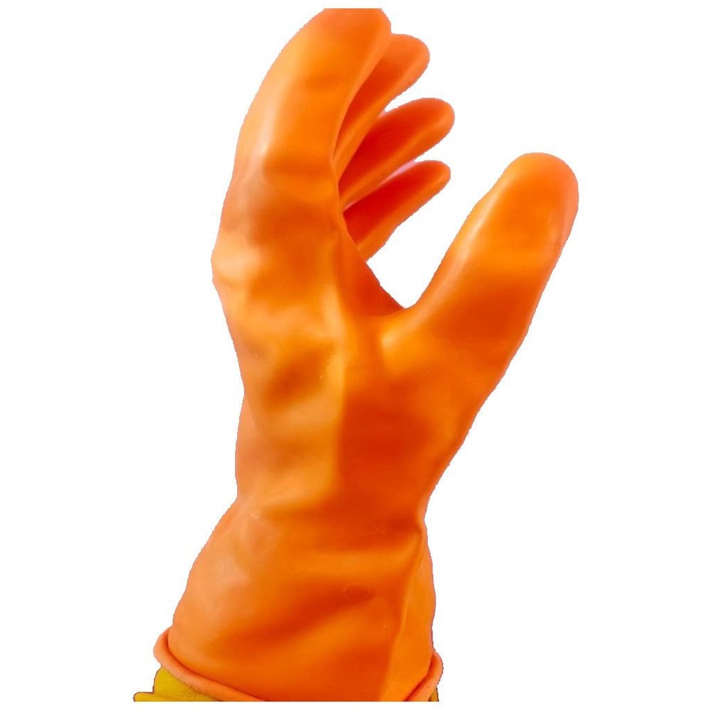 Industrial rubber gloves, Size: Free Size