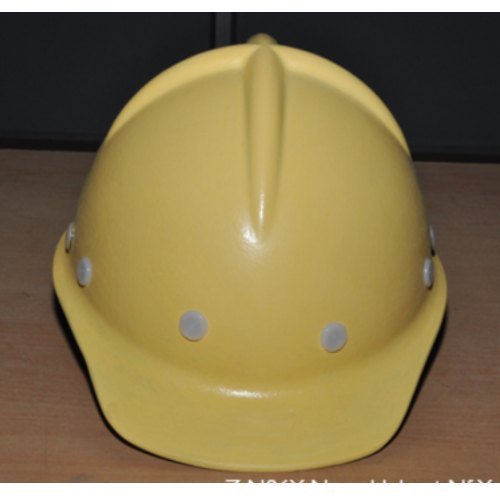 Concord Yellow Frp Industrial Helmet With Chin Strap And Nape Strap, Size: Medium