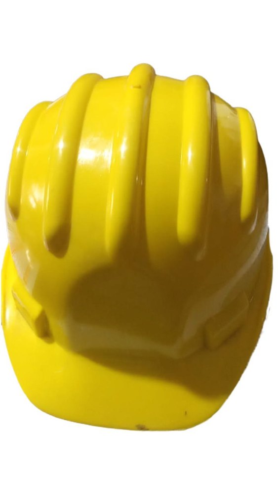 PVC Yellow Head Protection Safety Helmet, For Building Sight