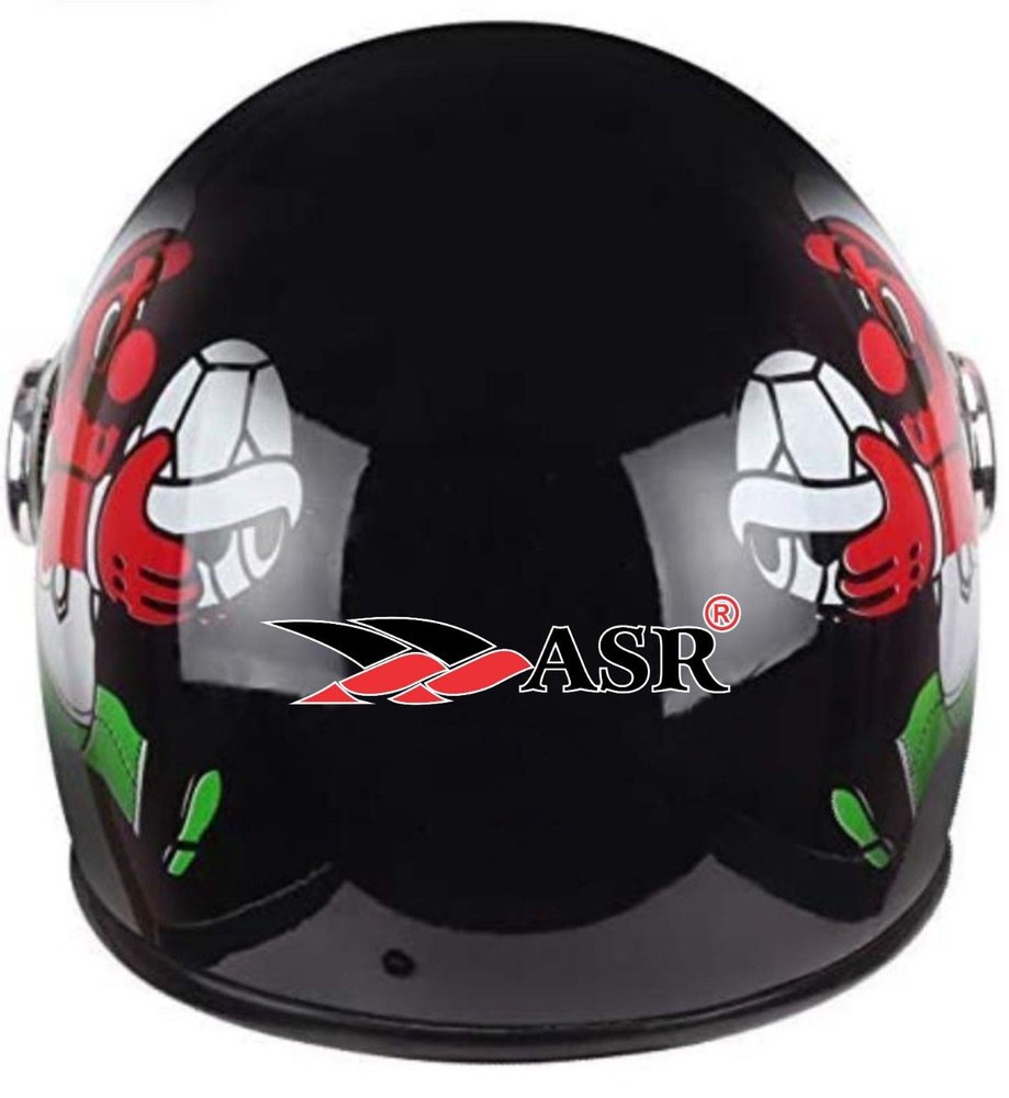 Full Face Black Asr kids helmet, Size: Extra small, Model Name/Number: Asr002