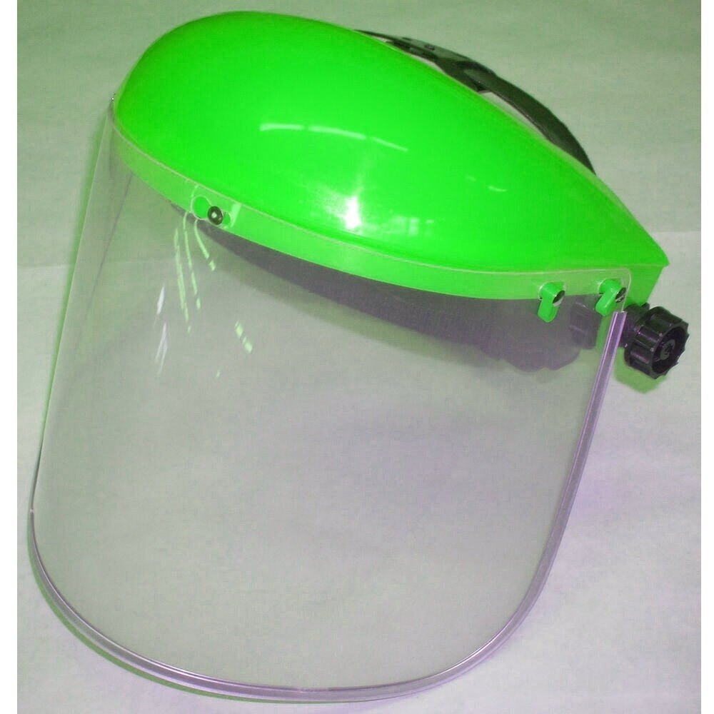White And Green Plastic Safety Headgear, Size: Small