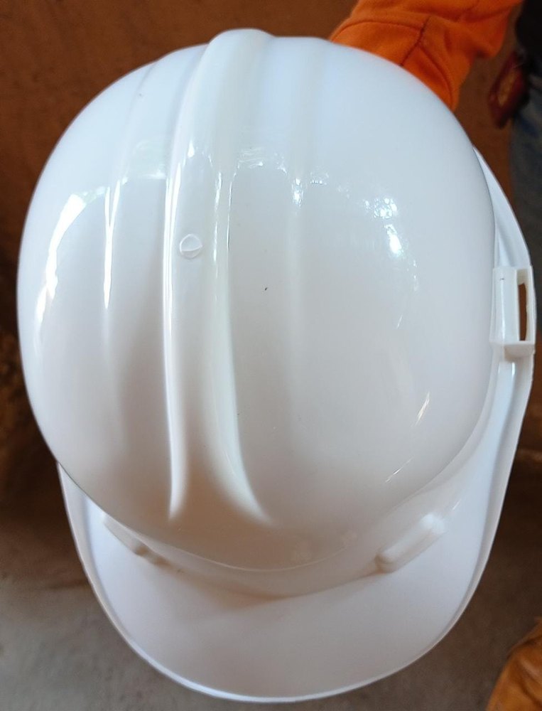Pin Type PVC Udyogi safety helmet, Size: Medium