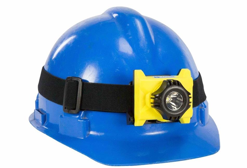 Plastic White Safety Helmet With LED Light for Industries and Mining Works