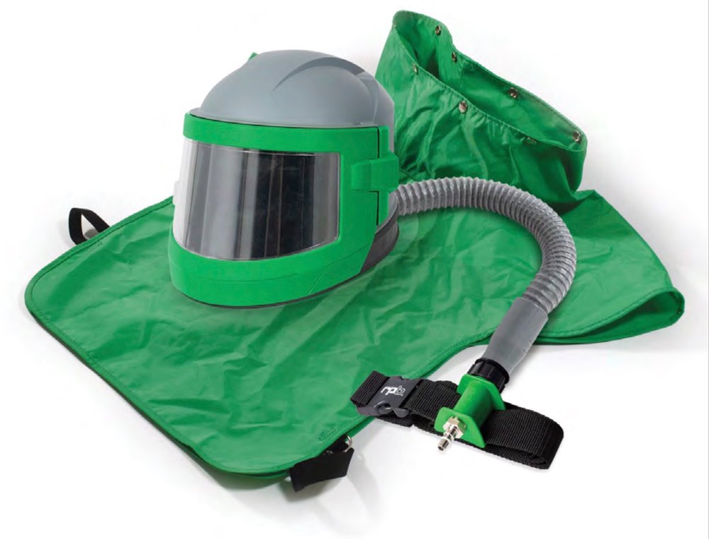 Green RPB Nova3 Shot Blasting Respiratory Helmet, Size: Adjustable