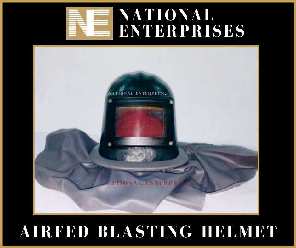 National Enterprises Pretective Material Airfed Blasting Helmet, For Industrial, Size: Std