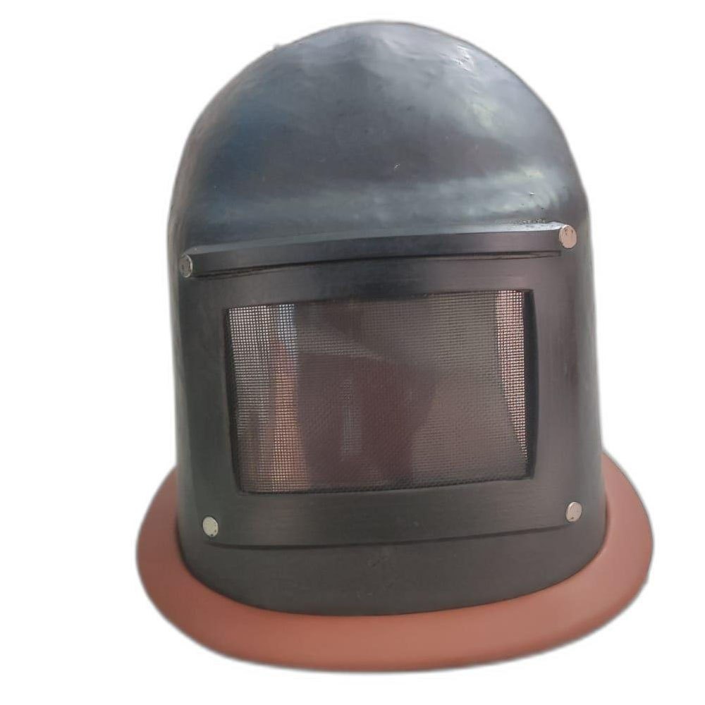 Mild Steel Brown, Grey Sand Blasting Helmet, For Safety Purpose, Size: Medium