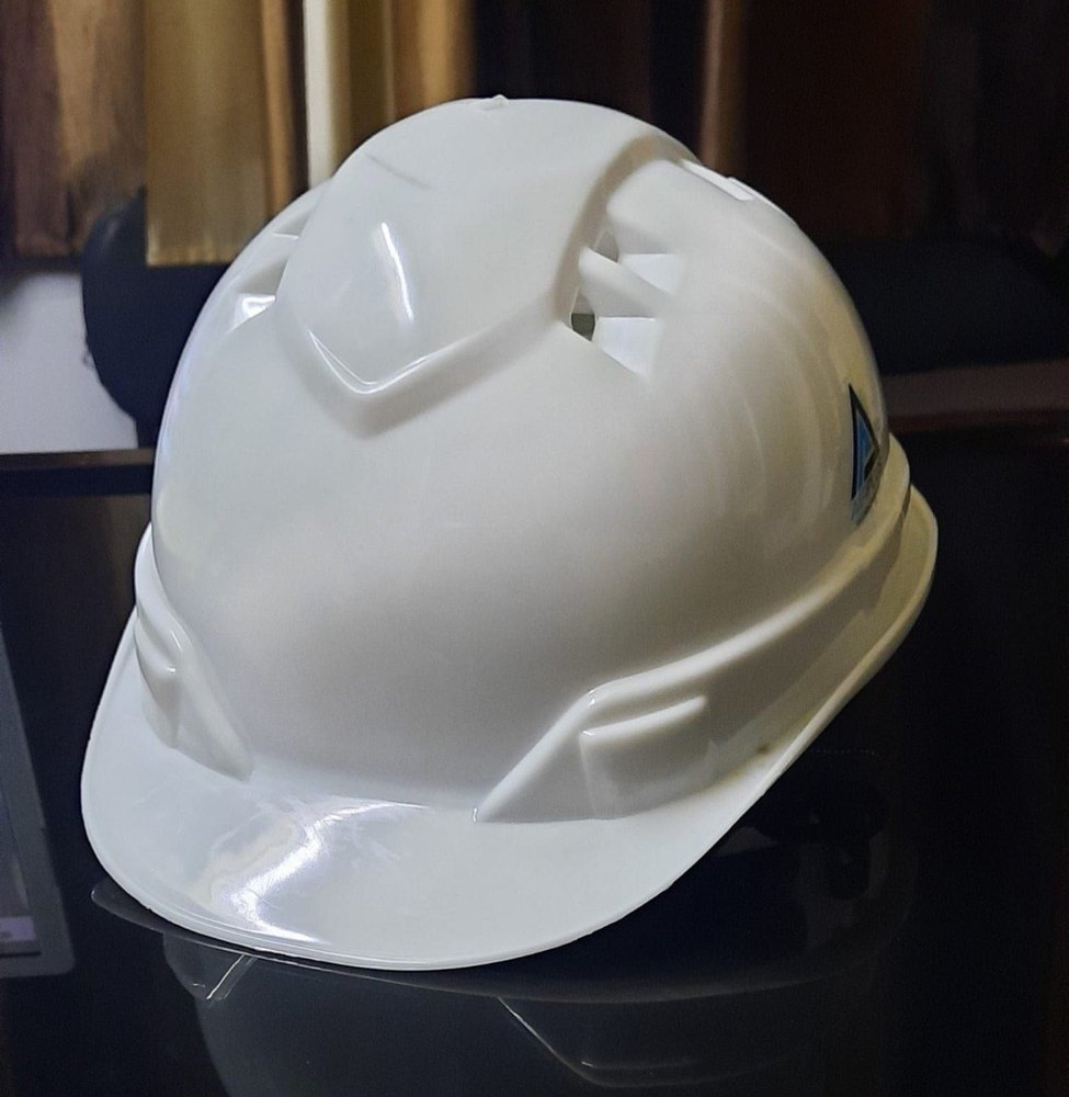 White ABS Air Plus Rachet Helmet, Size: 540 To 620 Mm