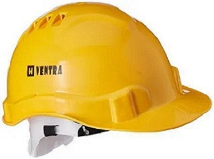 Pvc Yellow H-Ventra Air Ventilated Safety Helmet