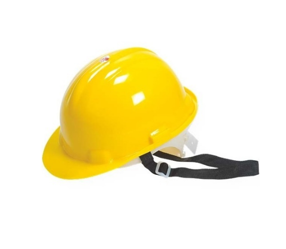 Yellow ABS Ventilated Helmets, For Construction And Mining Sites, Size: Medium