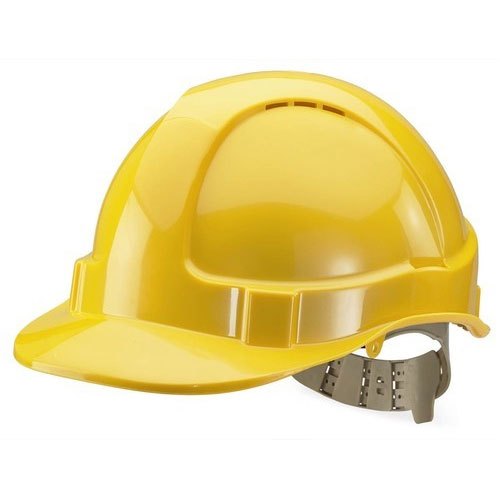 ABS Yellow Industrial Safety Helmet, Size: 54 cm - 62 cm