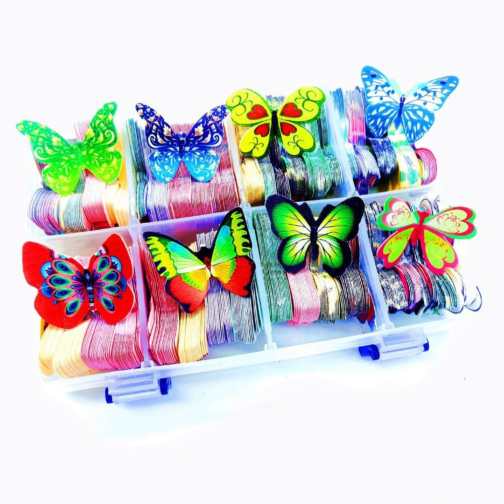 Edible Cake Decoration(Pack Of 320) Edible Butterfly For Christmas Cake Topper