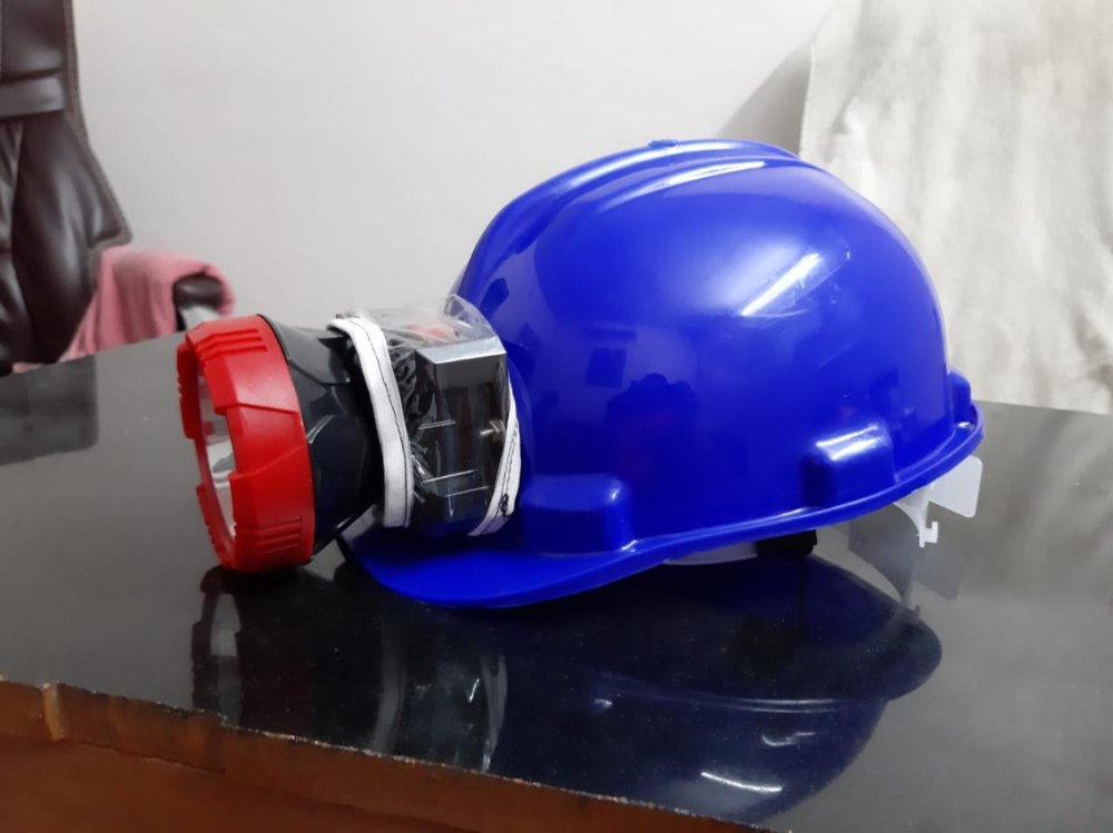 SHREEJI PVC Mining Helmet Light, Size: FREE SIZE, Packaging Type: Box
