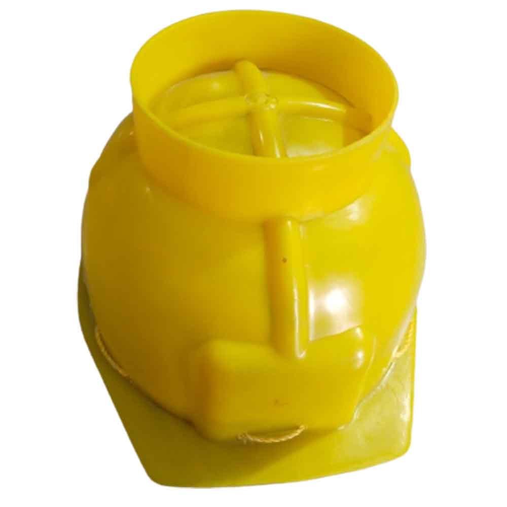 Yellow PVC Load Carry Helmet, Size: Medium