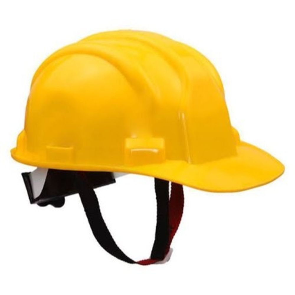 Pvc Yellow Safety Helmet, For Construction, Size: 12 Inch