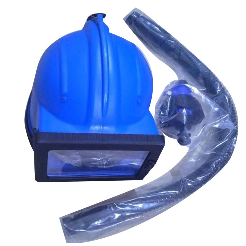 ABS Plastic Blue Sand Blasting Hood, Size: Medium