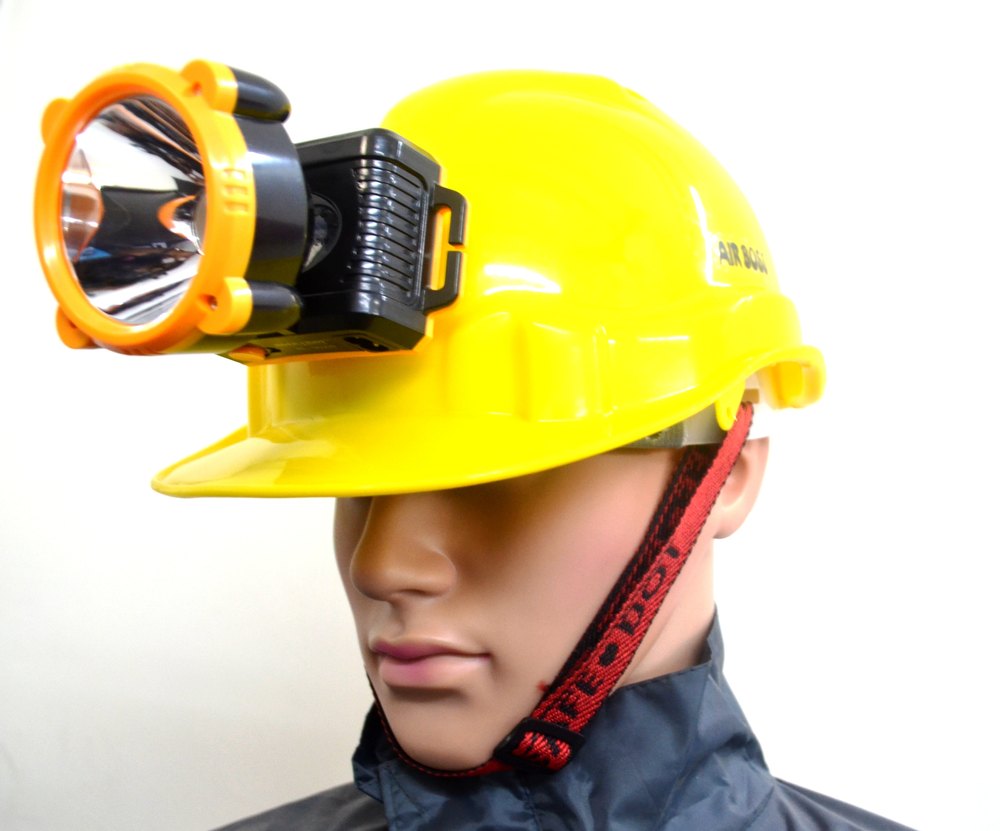 ABS Plastic Safety Hard Hats With Torch