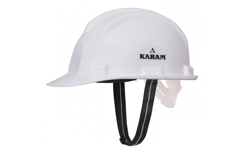 White Karam Safety Helmet PN501, For Industrial, construction, Size: Large