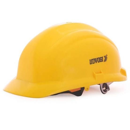 ABS Yellow Udyogi Safety Helmet, Size: Free