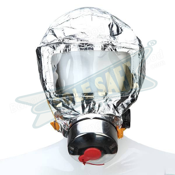 Silver Fire Escape Mask for Offices and Hotels