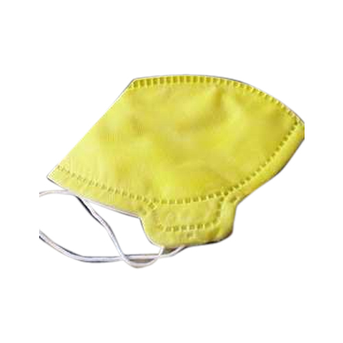Yellow Non-Woven Safety Nose Mask, Size: Large