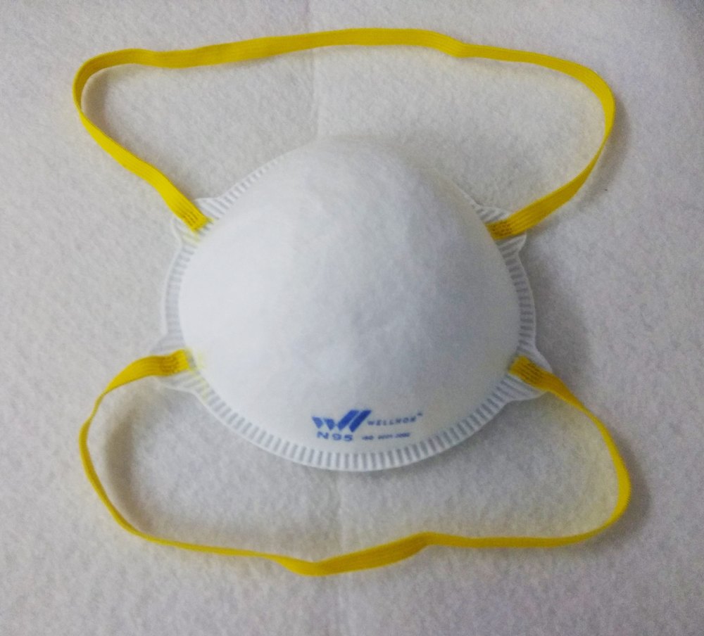 White Non-Woven Medical Cup Mask, Pharma Industry
