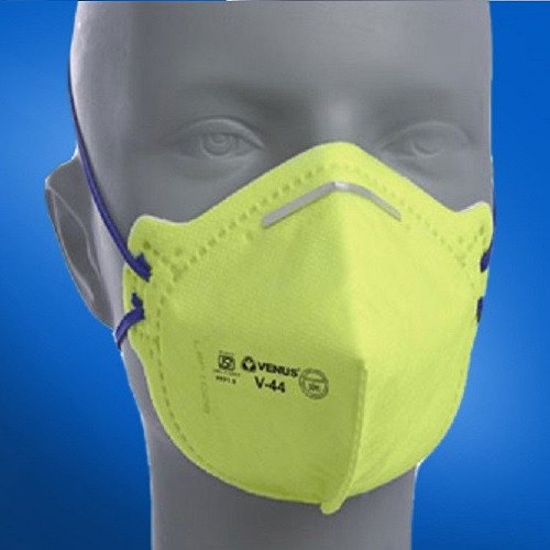 Cotton Venus V-44++Yellow Safety Mask