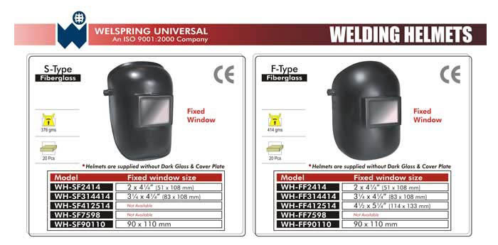 Brass Welding Helmets