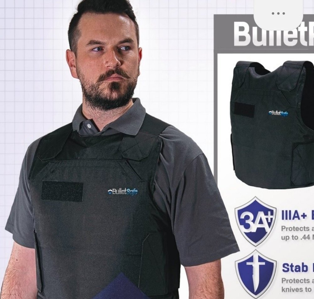 Kevlar Black Bulletproof Vest, For Defence