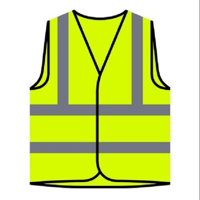 Generic Nylon Reflective Vest 2 Inch 120GSM, For Construction, Size: Free Size