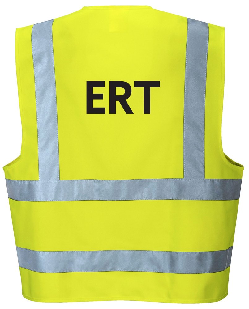 Polyethylene Orange Ert Safety Vest