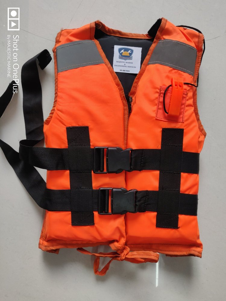 Polyethylene Orange Life Jacket For Kids