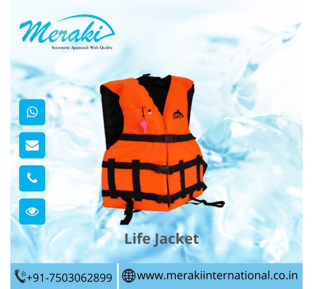 Polyethylene Red and Black Swimming Pool Life Jacket