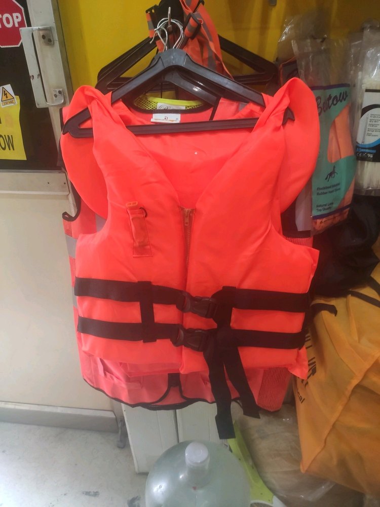 Polyethylene Foam Orange Safety Life Jacket, For Sea Patrolling