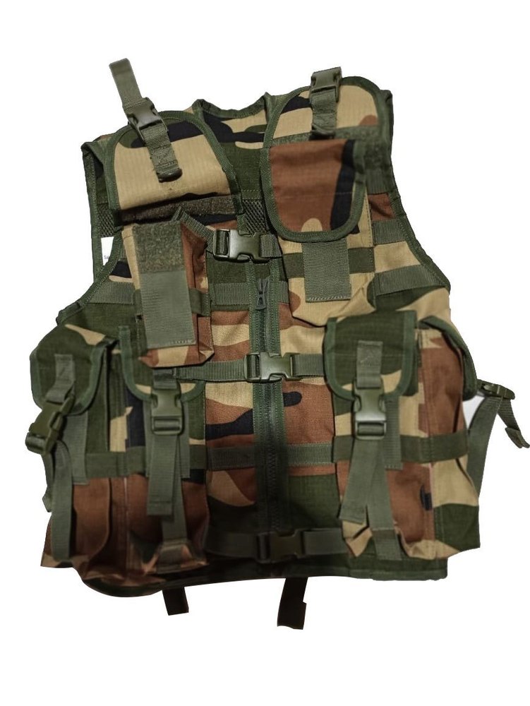 Polyester Rib Green Survivor Gear Tactical Vest