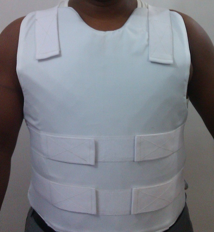 White Without Sleeves Bulletproof Vest Jacket, For Bullet Proof Protection, Model Name/Number: Av2 Group