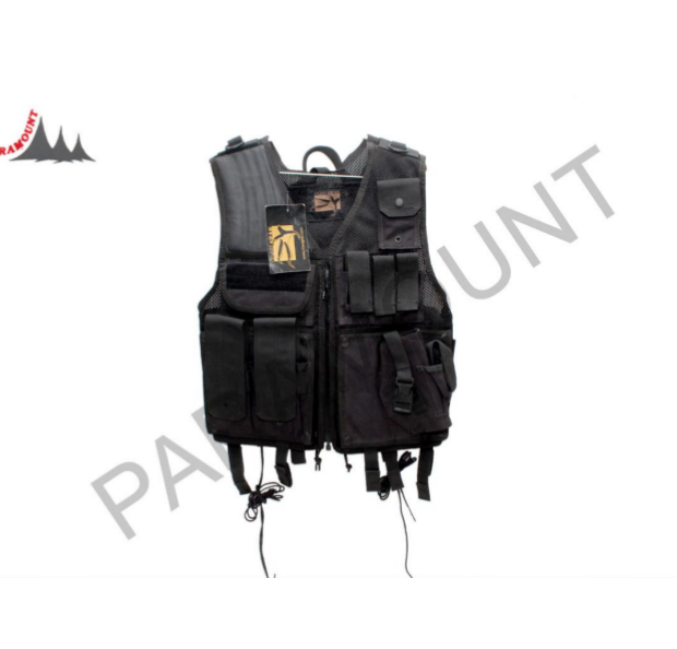 Polyethylene Foam Black Paramount Claw Gear Tactical Bulletproof Vest, Size: Medium