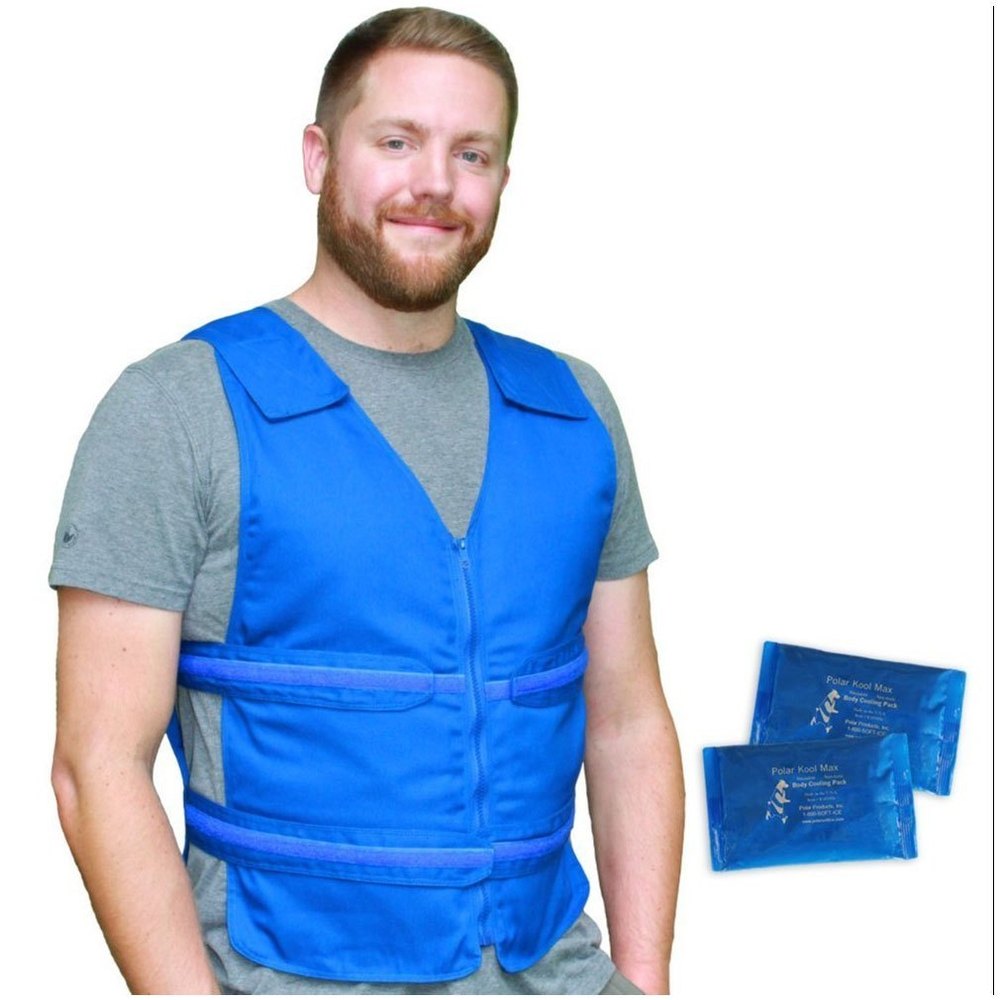 Polyethylene Blue Cooling Vest