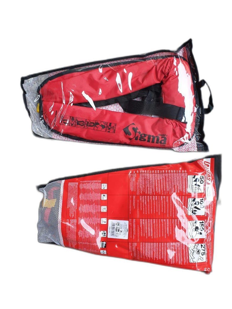 Inflatable Life Jacket, For Marine, Size: Free Size