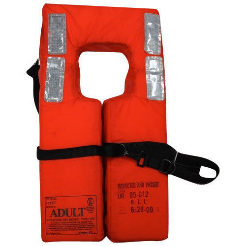 Nylon Orange Life Jacket, For Sea Patrolling