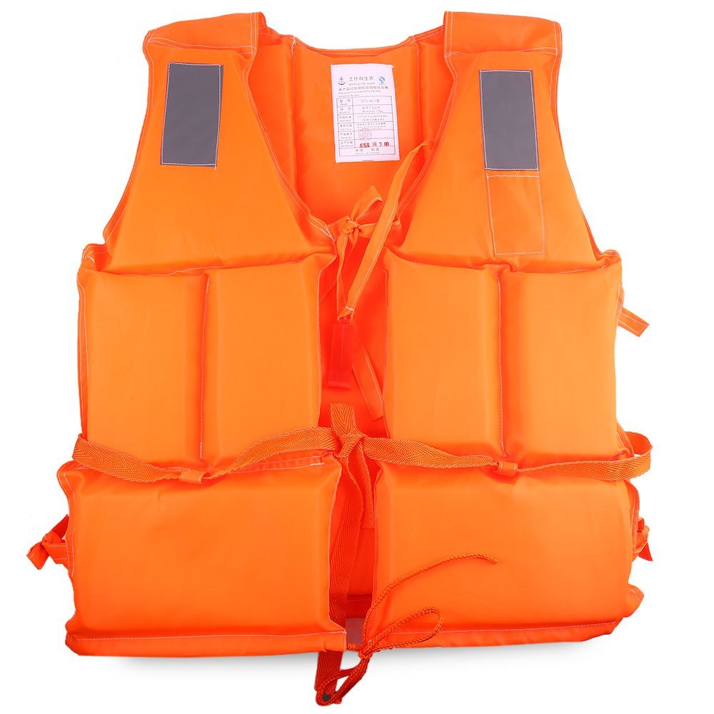 Orange Life Jacket, for Water Sporting, Size: Medium