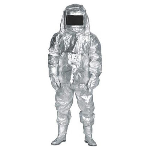 Male Silver Fire Safety Suit